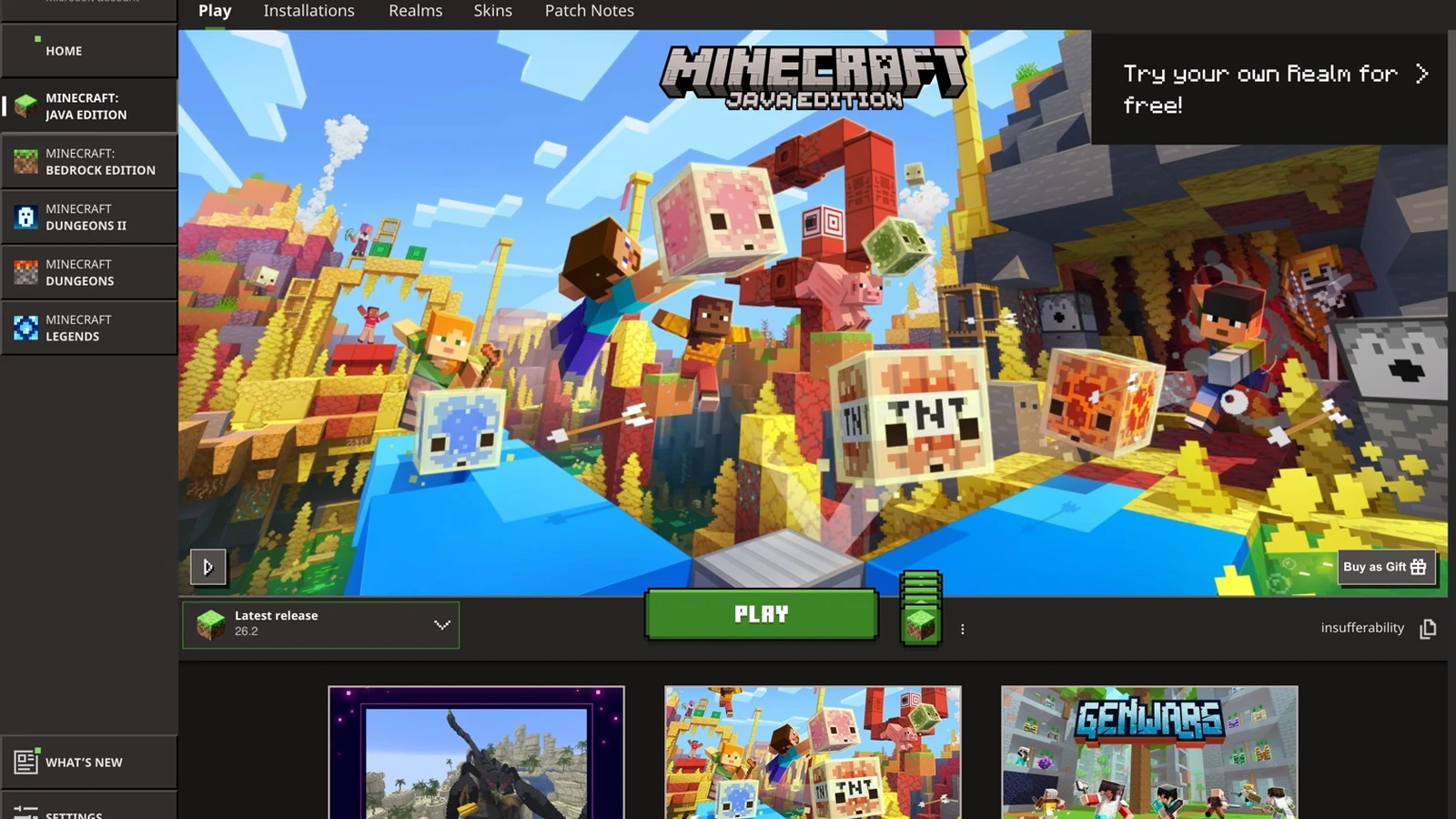 Open the Minecraft Launcher